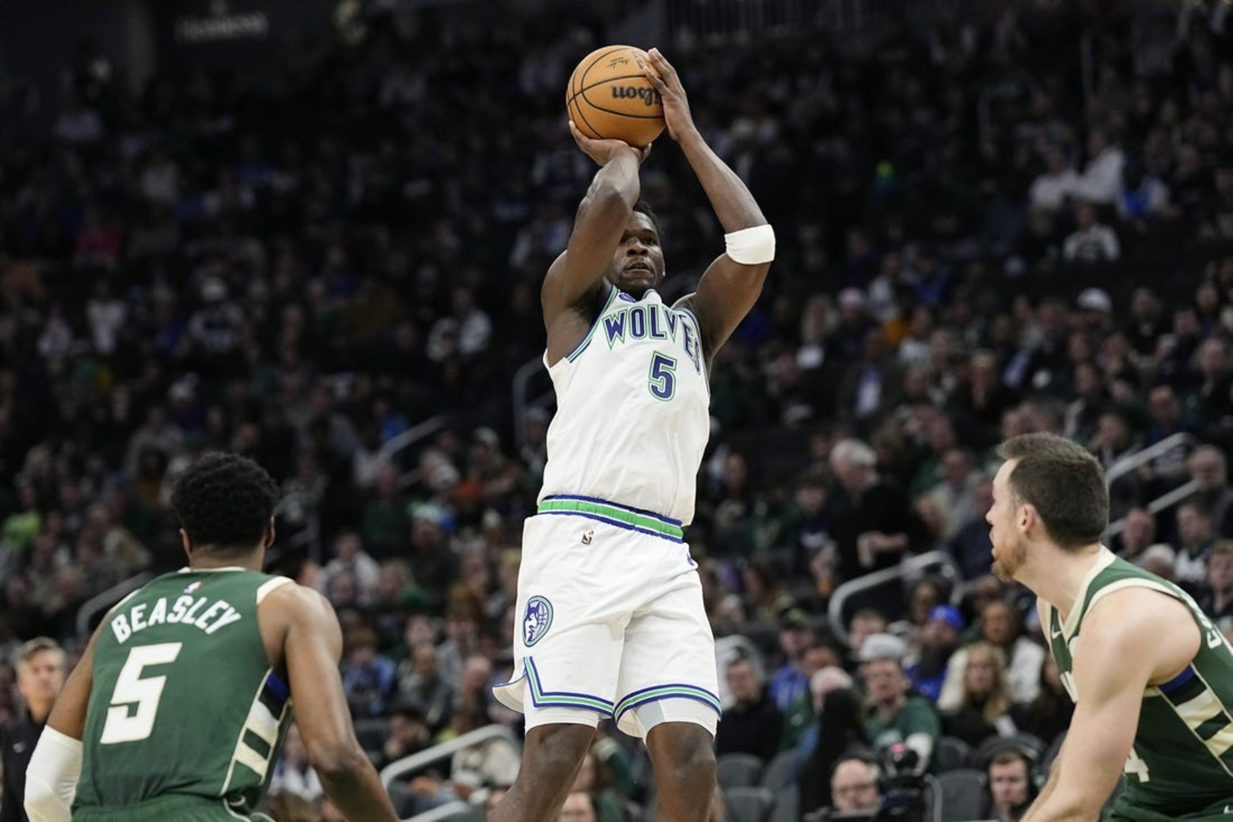 Anthony Edwards, Hot-shooting Timberwolves Top Bucks