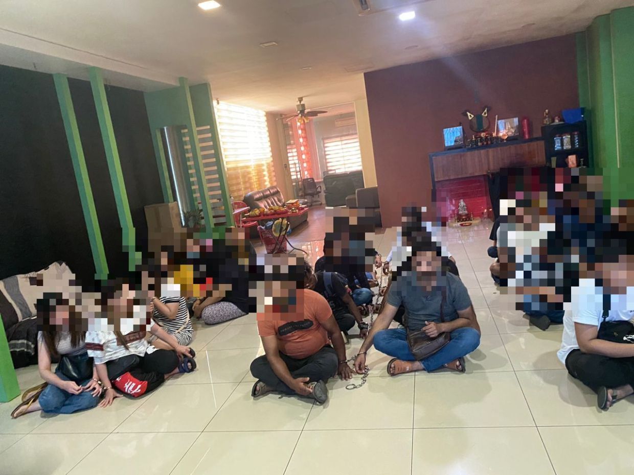 twenty men, seven women nabbed in melaka anti-vice raid