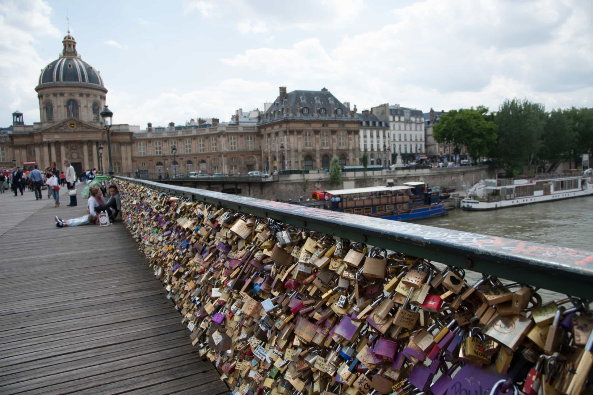 <p>Concerns for the structural integrity and aesthetic appeal of Pont des Arts pedestrian <a href="https://www.starsinsider.com/travel/206237/the-worlds-most-remarkable-bridges" rel="noopener">bridge</a> in Paris were voiced after tourists got in the habit of attaching padlocks (love locks) to the railing on the side of the bridge, then tossing the key into the Seine River below. At one point, an estimated 700,000 locks covered the bridge. They have since been removed.</p><p>You may also like:<a href="https://www.starsinsider.com/n/403131?utm_source=msn.com&utm_medium=display&utm_campaign=referral_description&utm_content=668561en-my"> The most inspirational business movies for entrepreneurs</a></p>