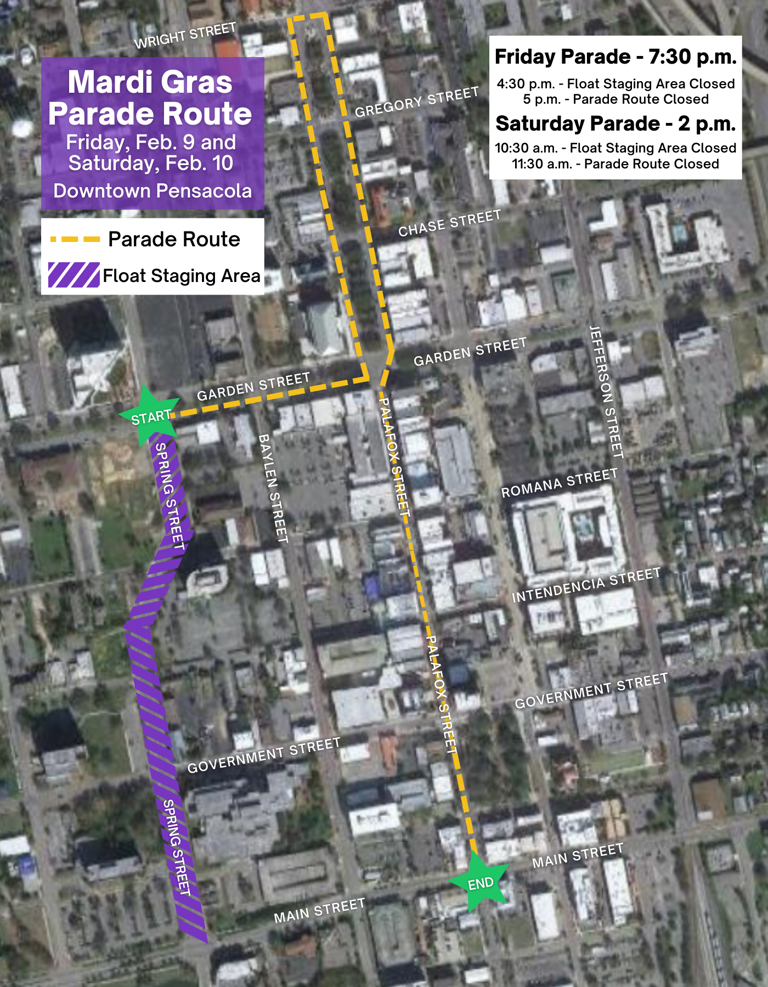 It's Pensacola Mardi Gras parade weekend! Here's what you need to have