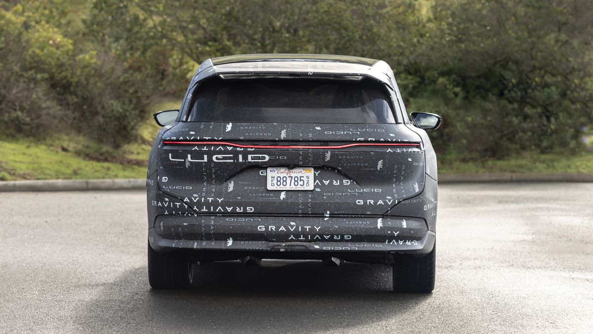 View Photos Of The 2025 Lucid Gravity Prototype