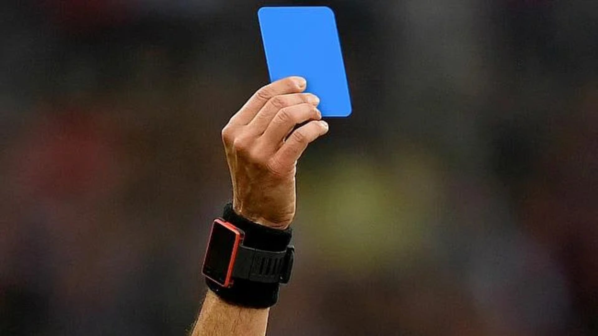 futebol vai ter cartão azul, além do amarelo e vermelho? como ele funciona?