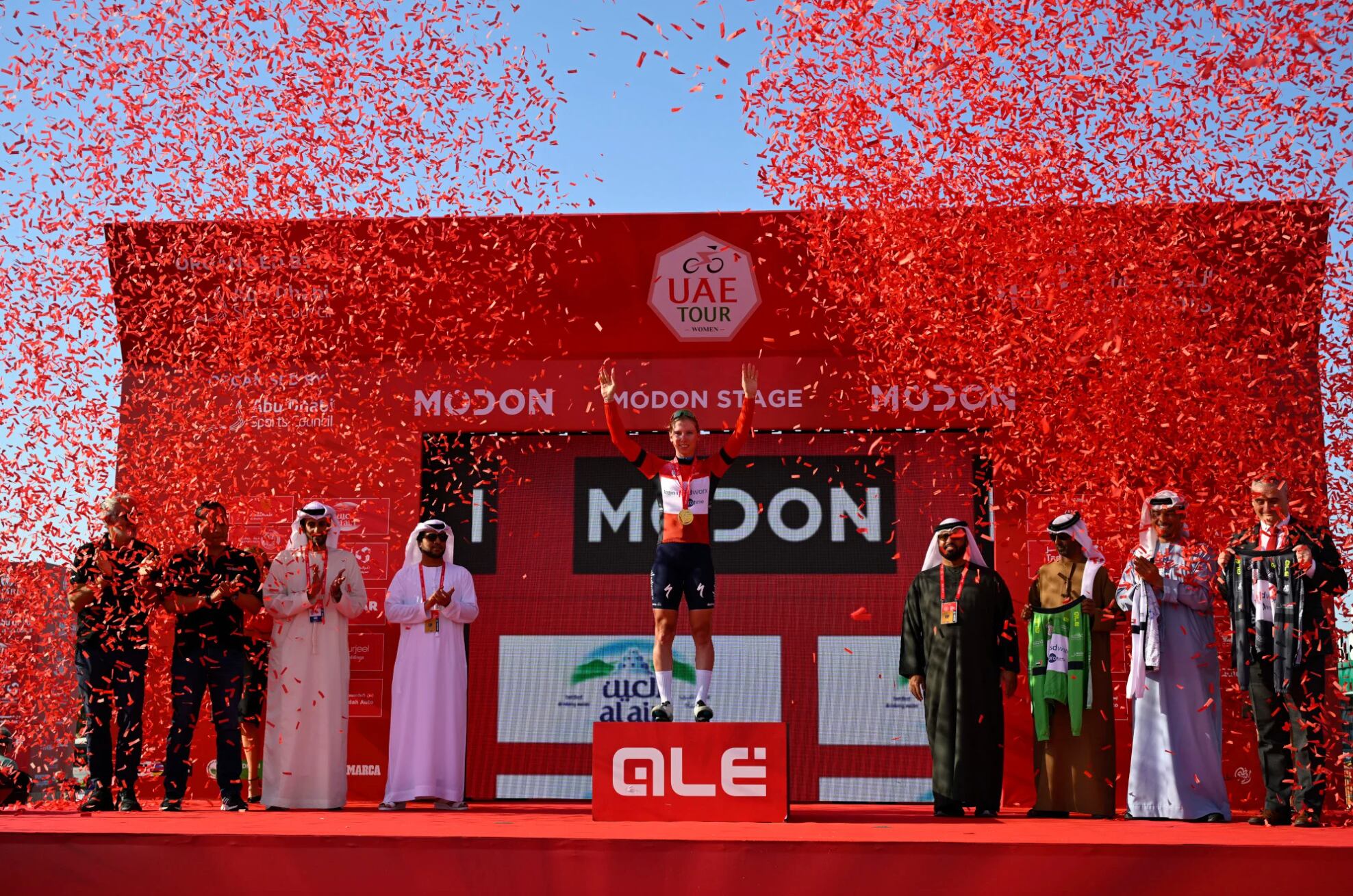 lorena wiebes seals back-to-back victories to dominate first half of uae tour