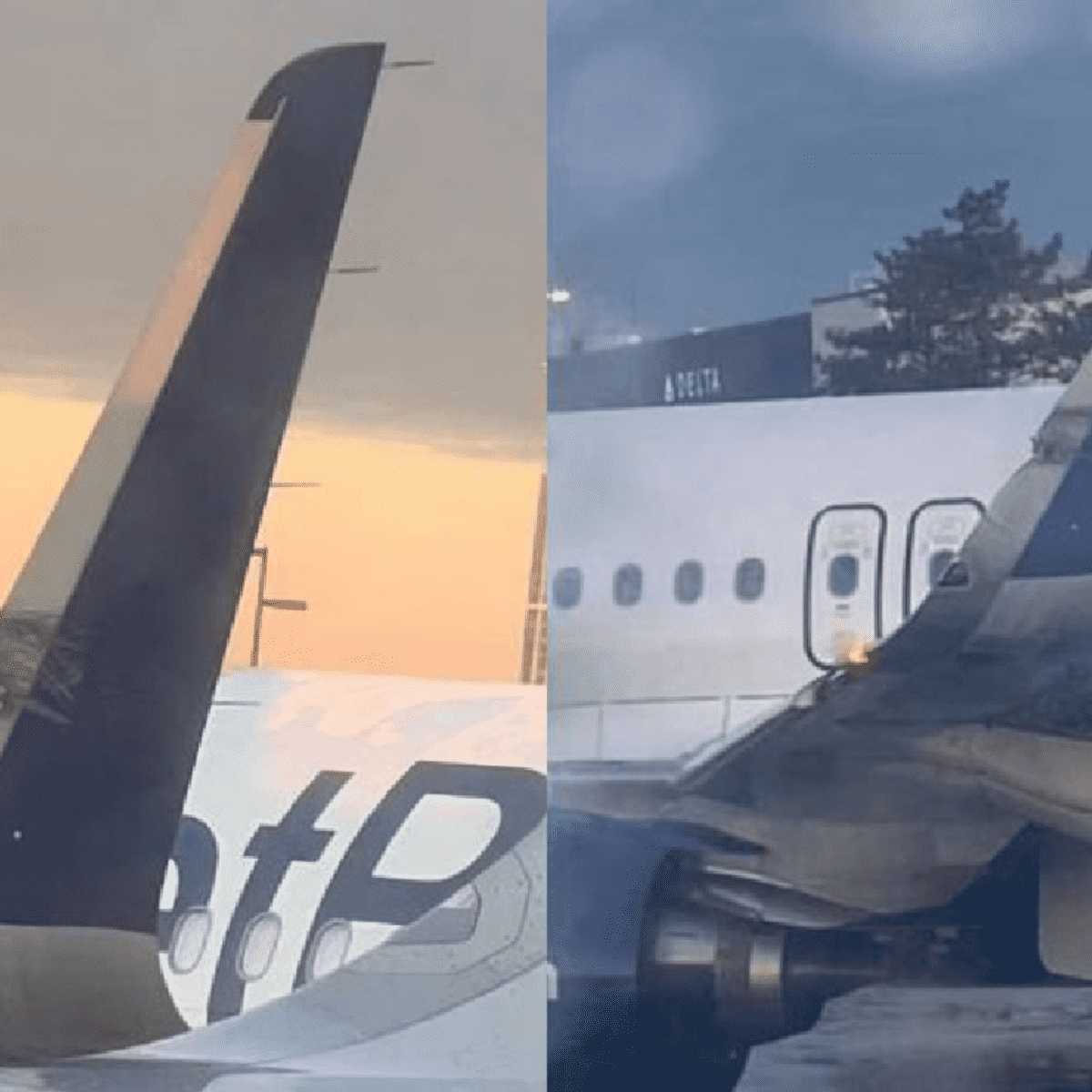 chocan dos aviones en la pista del aeropuerto de boston, revelan detalles del accidente