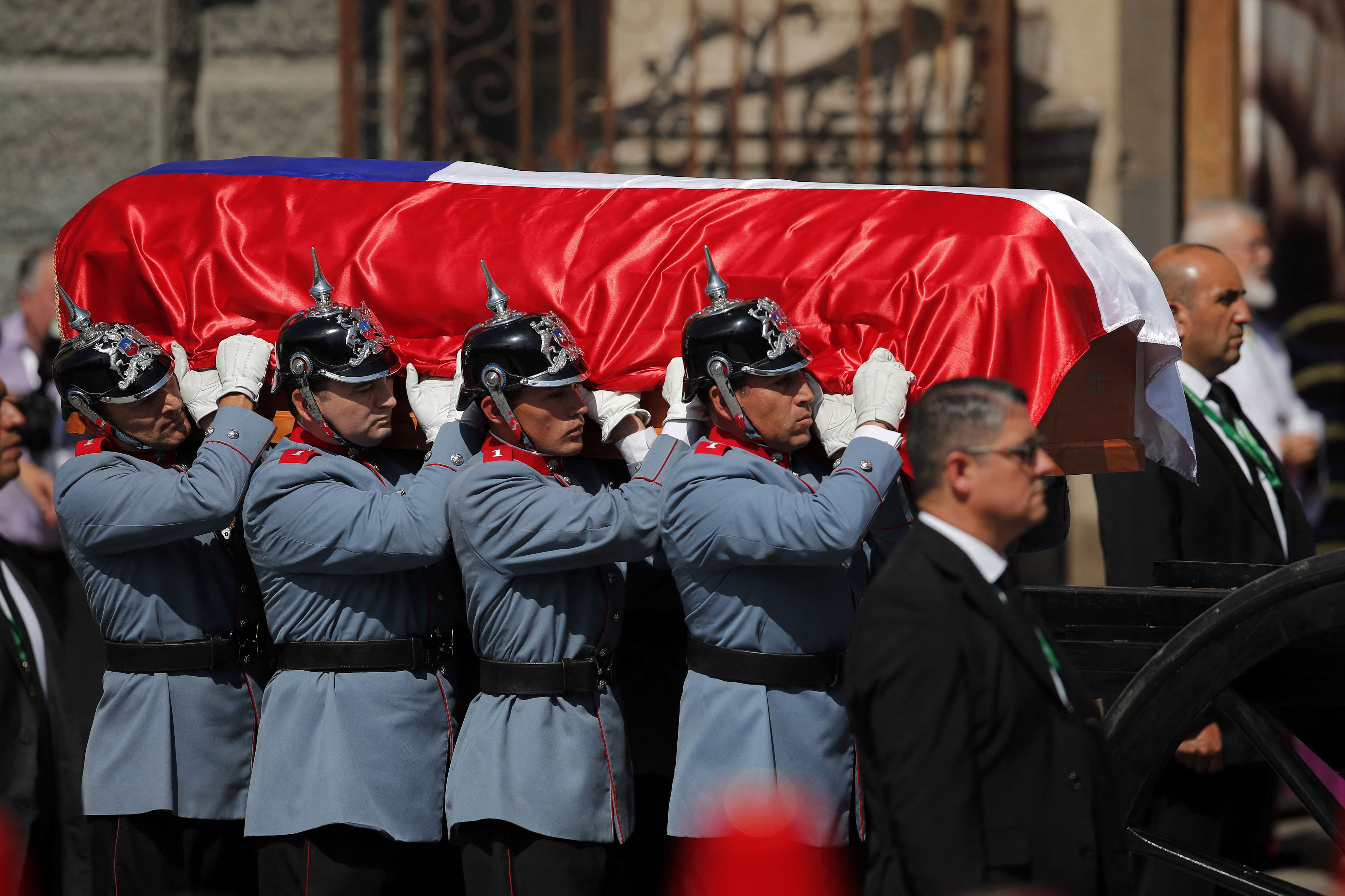 chile bids final farewell to former president pinera in state funeral