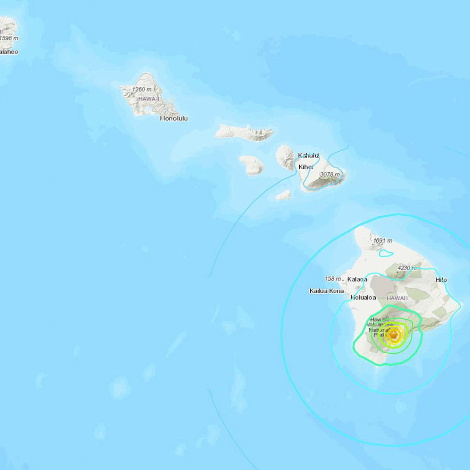 preliminary 5.7 magnitude earthquake shakes hawaii's big island