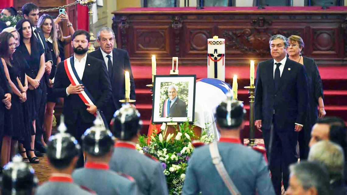 chile despidió a sebastián piñera en un solemne funeral de estado