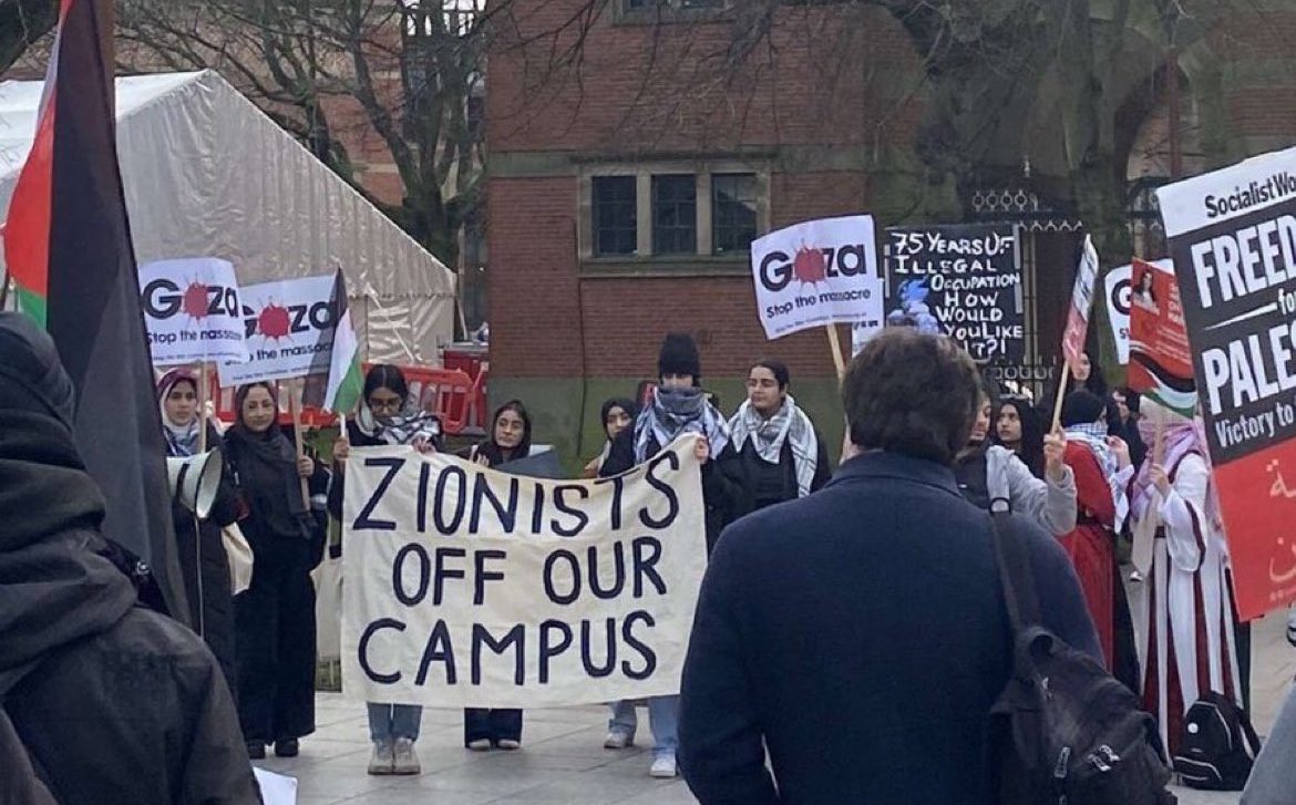 ‘death to zionists’ chanted in birmingham campus anti-semitism row