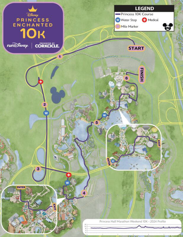 Disney Princess Half Marathon Weekend 2024 Course Maps and More Details