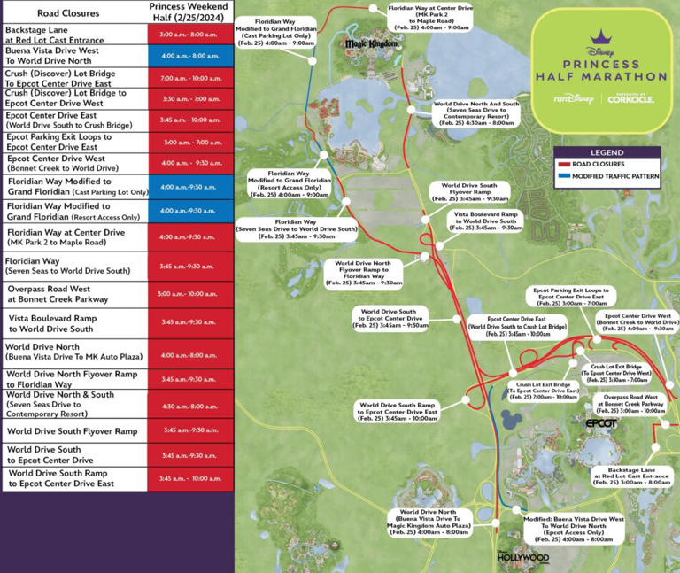 Disney Princess Half Marathon Weekend 2024 Course Maps and More Details