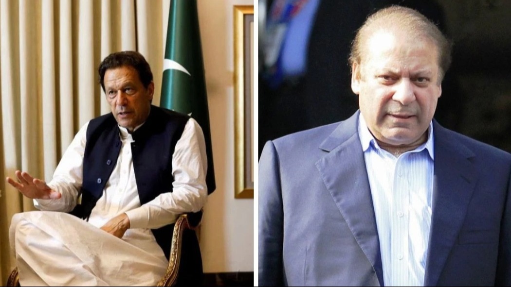 pakistan ex-pms and rivals, nawaz sharif and imran khan, claim win in chaotic polls