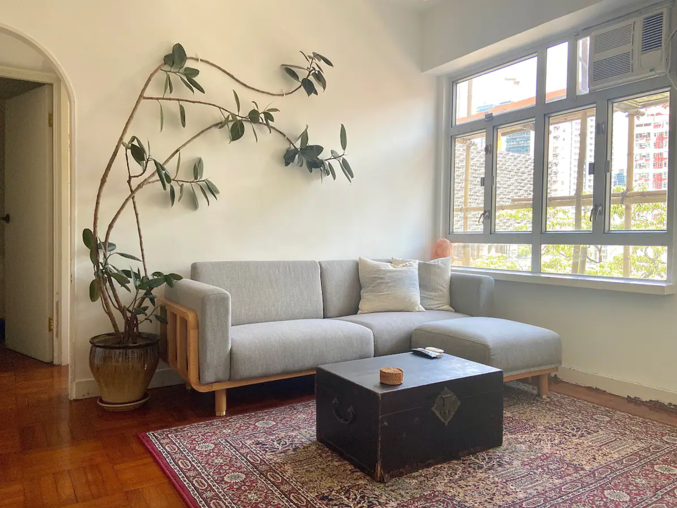 <p><strong>Bed & bath:</strong> 2 bedrooms, 1 bath<br> <strong>Top amenities:</strong> Views of Tai Kwun, traditional teaware, old-world charm</p> <p>Channel the Hong Kong of yesteryear in this nostalgic Airbnb in the heart of Soho. Enjoy breakfast with a view of Tai Kwun—a 19th-century police compound living its second life as an art, culture, and dining destination—before exploring the historic neighborhood, where antique shops along Hollywood Road, PMQ design center, and Man Mo Temple await. You’ll find great <a href="https://cntraveler.com/gallery/best-restaurants-in-hong-kong">restaurants</a> on every corner, plus a petit kitchen should you need to cook. While staying here, take advantage of the traditional Chinese tea set and workout gear in the living room. Note that there’s no elevator, so you’ll need to carry your luggage up several flights of stairs.</p> $192, Airbnb (starting price). <a href="https://www.airbnb.com/rooms/989439373557647500">Get it now!</a><p>Sign up to receive the latest news, expert tips, and inspiration on all things travel</p><a href="https://www.cntraveler.com/newsletter/the-daily?sourceCode=msnsend">Inspire Me</a>
