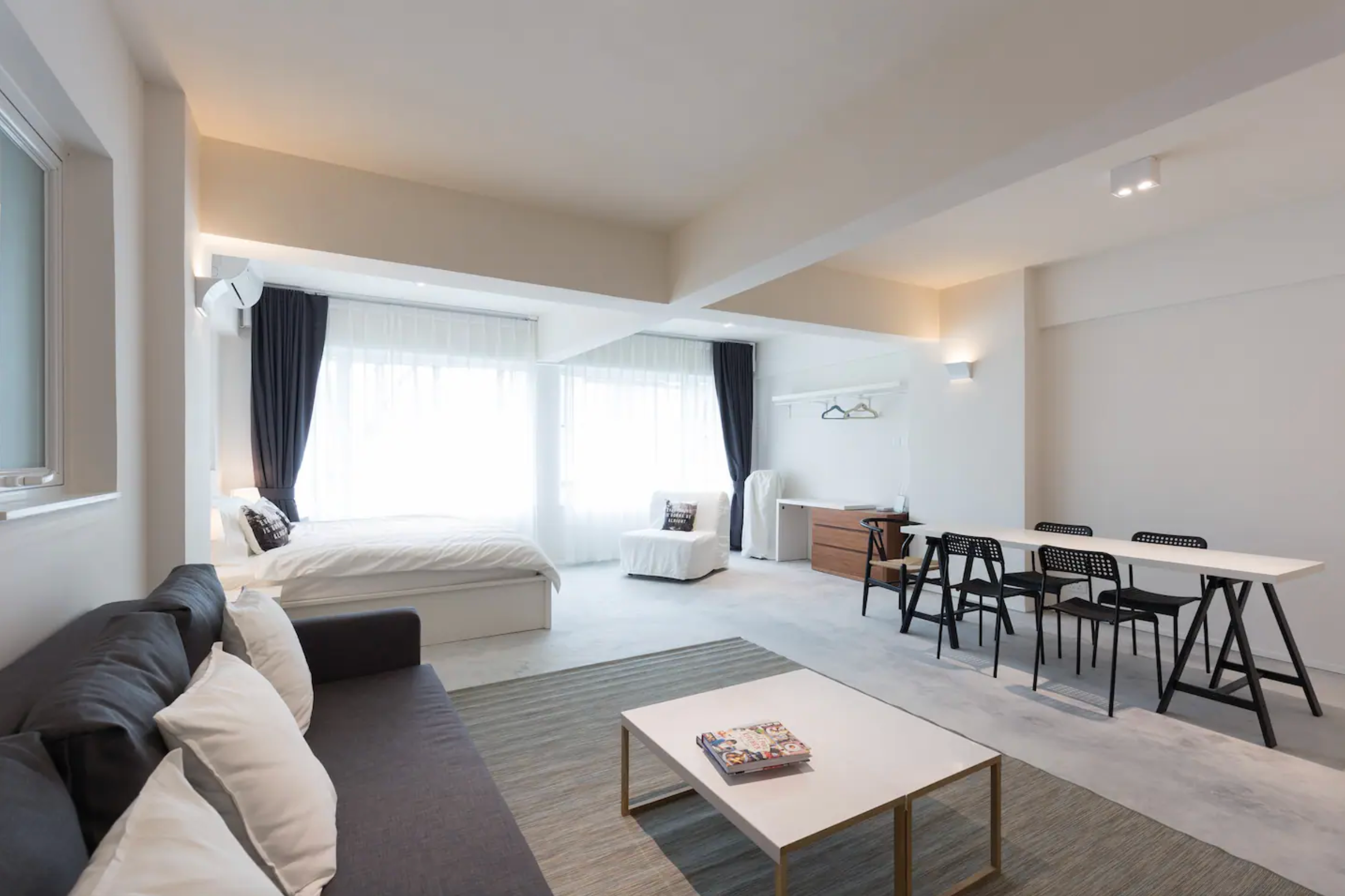 <p><strong>Bed & bath:</strong> Studio, 2 baths<br> <strong>Top amenities:</strong> Harbor views, flexible sleeping arrangements, well-connected location</p> <p>For those itching to explore the West Kowloon Cultural District, where M+ and the Hong Kong Palace Museum are located, this freshly renovated apartment deserves a spot on your wishlist. Although it has an open-plan studio layout (not much privacy) and is ideal for a solo traveler or a couple, if you need to squeeze in a couple of extra people, the 850-square-foot space is large enough to fit four beds (one king-size bed, two queen sofa beds, and a twin sofa bed), a dining area, and two bathrooms. Perks include everything from amazing harbor views to motorized black-out curtains, fiber-optic Wi-Fi, smart TOTO toilets, and “dazzling white” luxury linens, as one reviewer commented. The location checks all the boxes, too, ensuring easy access to the MTR, temples, local restaurants, markets, and world-class shopping.</p> $245, Airbnb (starting price). <a href="https://www.airbnb.com/rooms/9534474">Get it now!</a><p>Sign up to receive the latest news, expert tips, and inspiration on all things travel</p><a href="https://www.cntraveler.com/newsletter/the-daily?sourceCode=msnsend">Inspire Me</a>