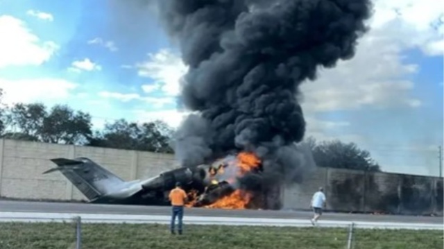 ηπα: δύο νεκροί από τη συντριβή αεροσκάφους σε αυτοκινητόδρομο στη φλόριντα - δείτε βίντεο