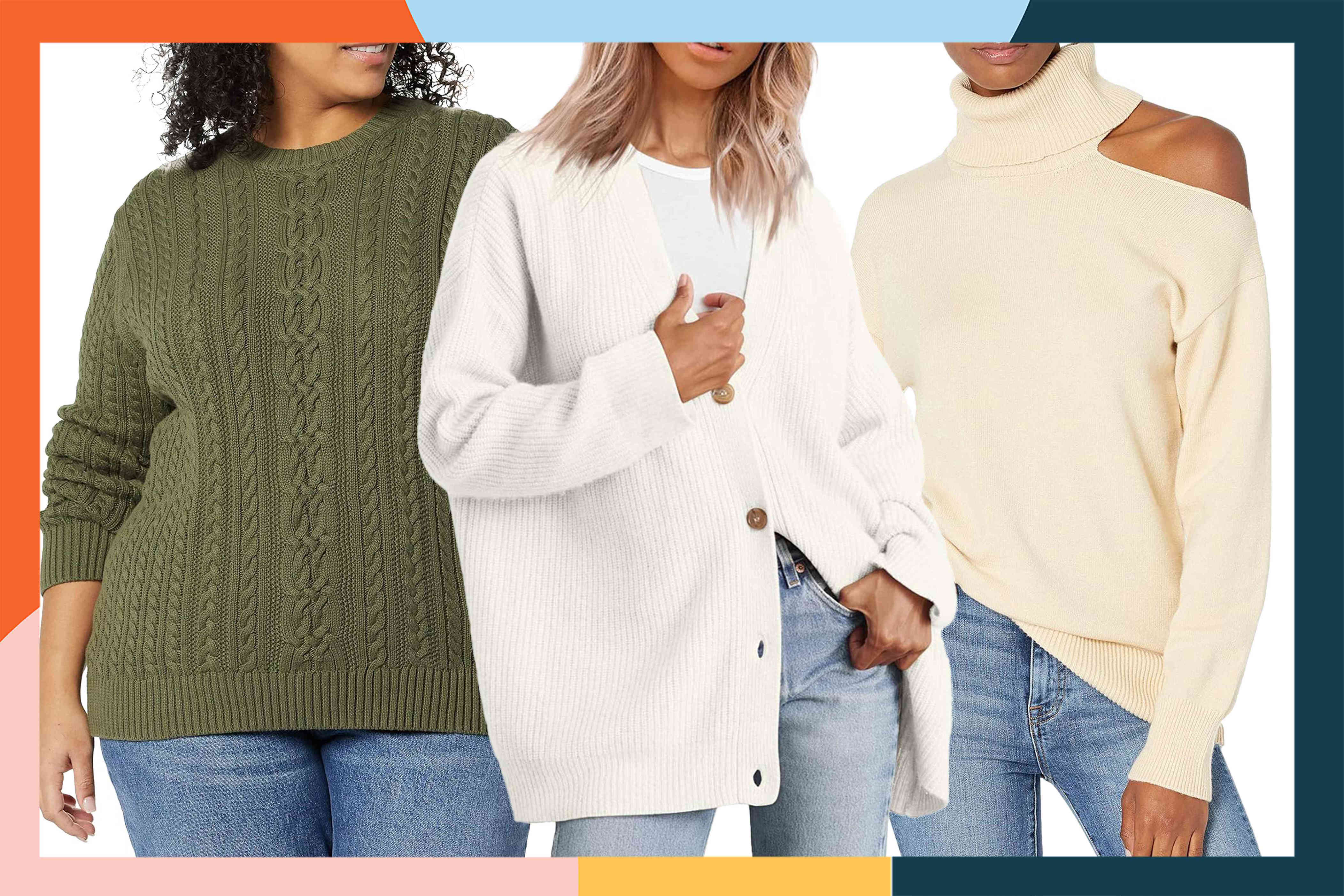 amazon, amazon is bursting with cozy sweaters on sale, and our favorites are all under $40