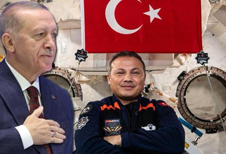 son dakika: cumhurbaşkanı erdoğan, ilk türk astronot alper gezeravcı ile görüştü
