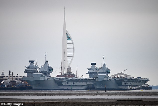 hms prince of wales steps in to lead massive nato exercise after big lizzie broke down - meaning neither of royal navy's £3bn flagship aircraft carriers are available to battle houthi rebels in the red sea