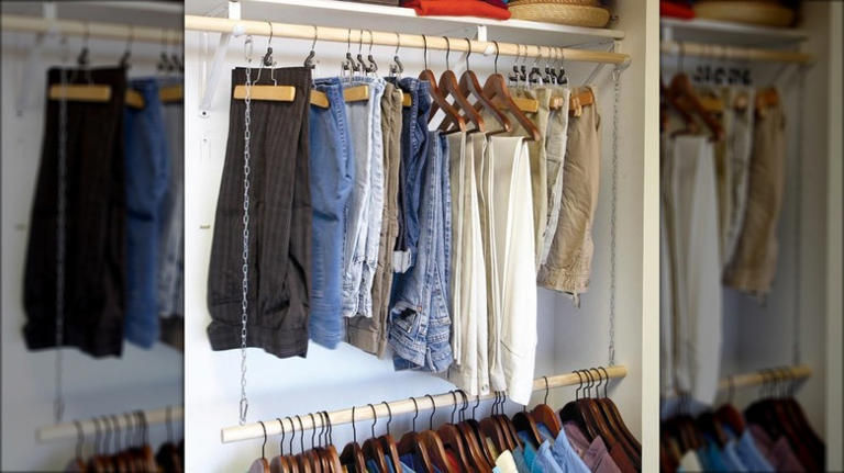 The Genius Closet Hack That'll Double Your Hanging Space