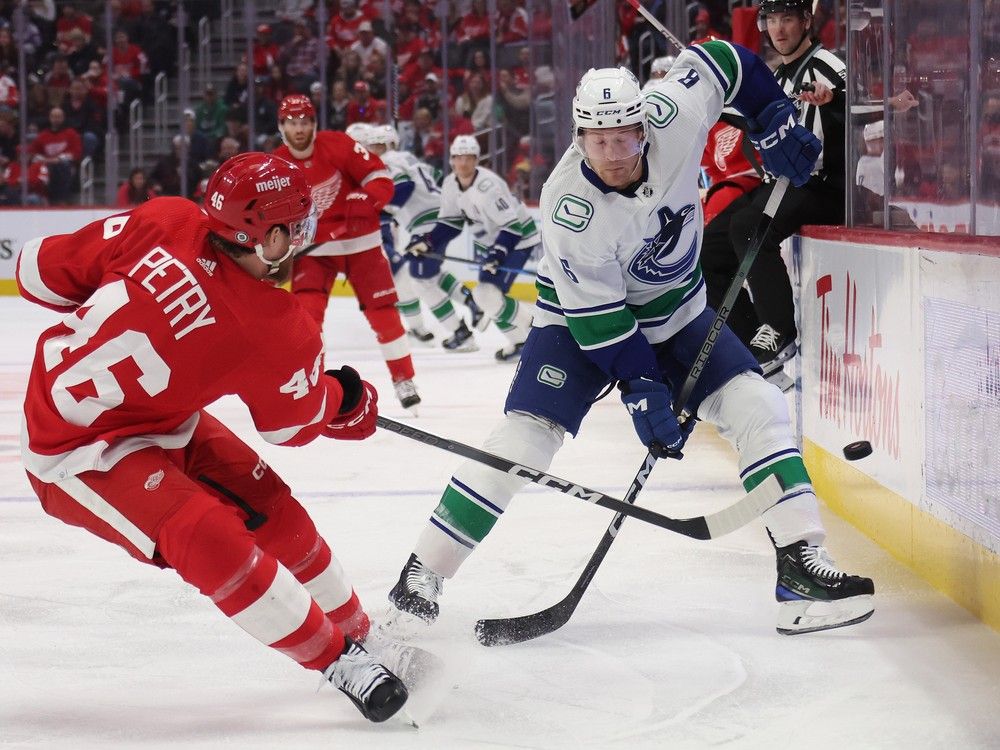 Red Wings 4, Canucks 3 (OT): Elias Pettersson Bounces Back Despite ...