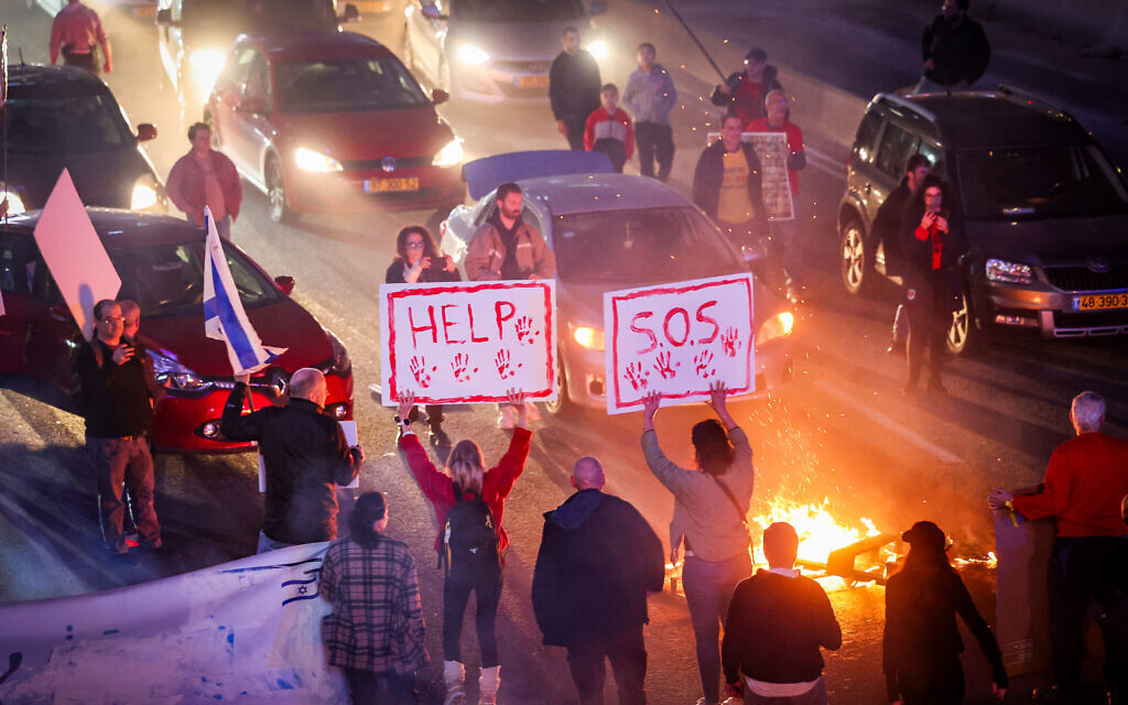 Protesters Block Roads As Rallies Nationwide Demand Hostage Deal; Some ...