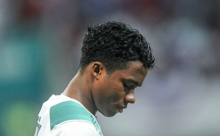 Endrick pelo Palmeiras. Foto: Jhony Pinho/AGIF