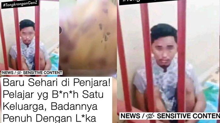 viral siswa smk pembunuh satu keluarga diduga dianiaya napi lain di penjara,polisi buka suara