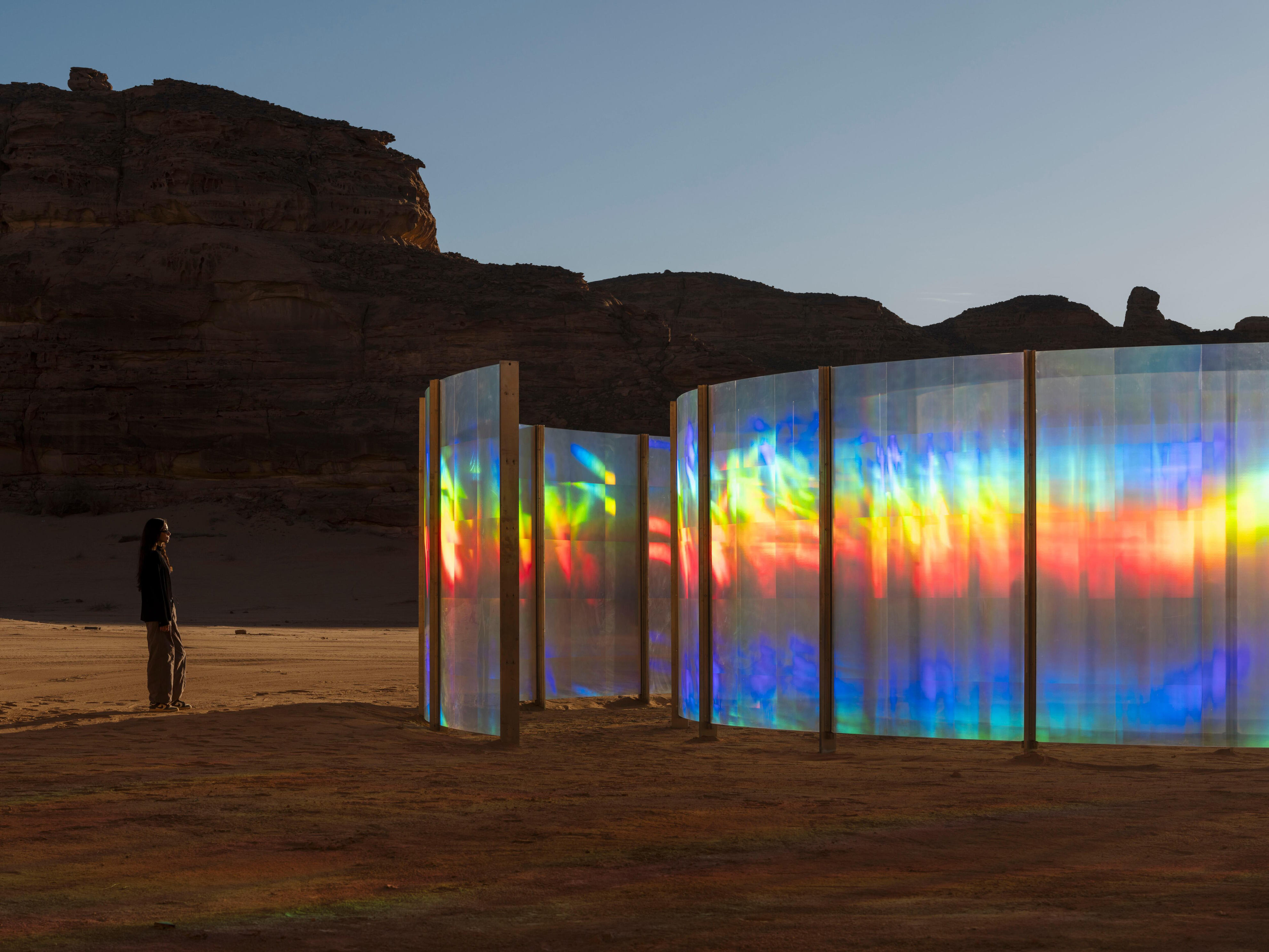 desert x alula 2024 unveils monumental installations in ancient city