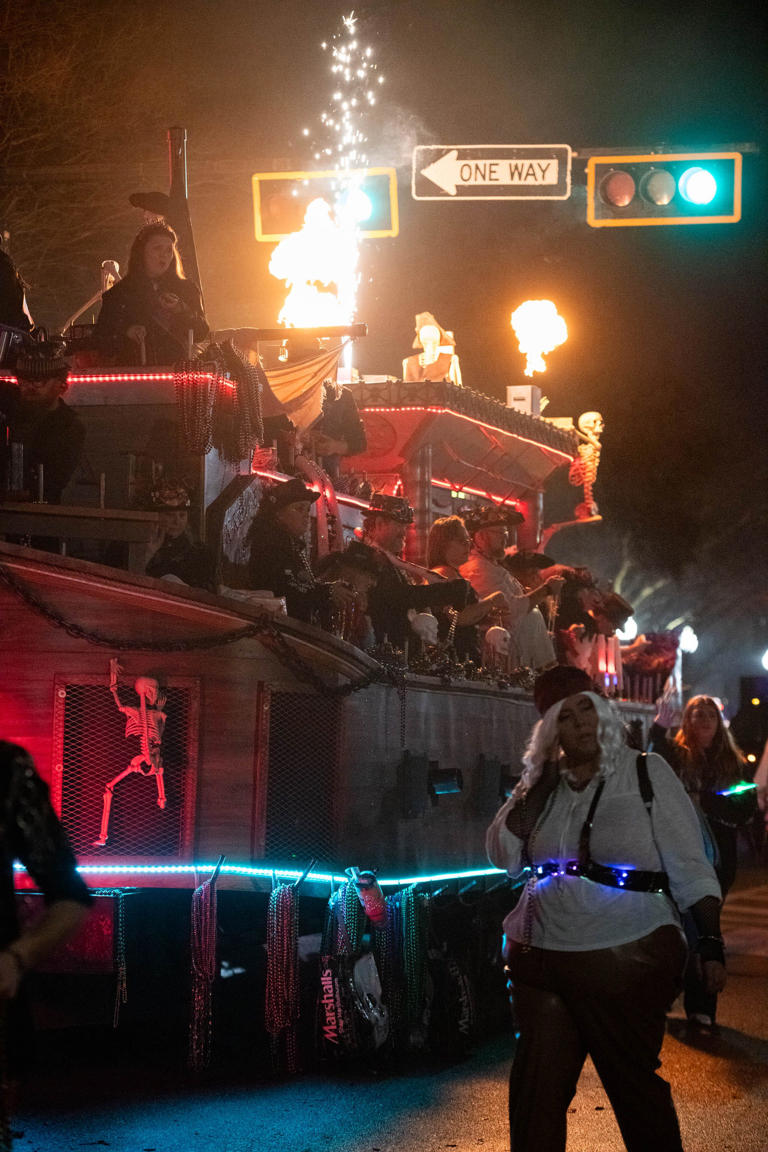 One parade down, two to go. Check out Krewe of Lafitte Illuminated