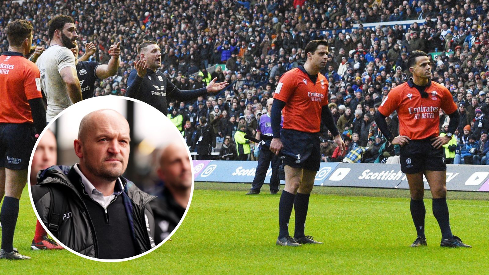 ‘it’s a try’ – scotland boss gregor townsend left fuming after crucial tmo decision