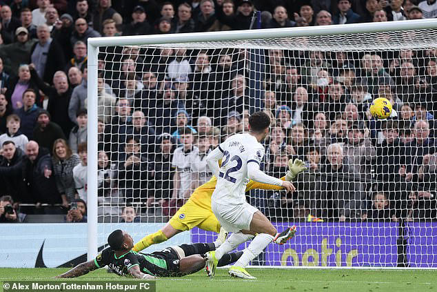 Tottenham 2-1 Brighton: Brennan Johnson scores stoppage time winner