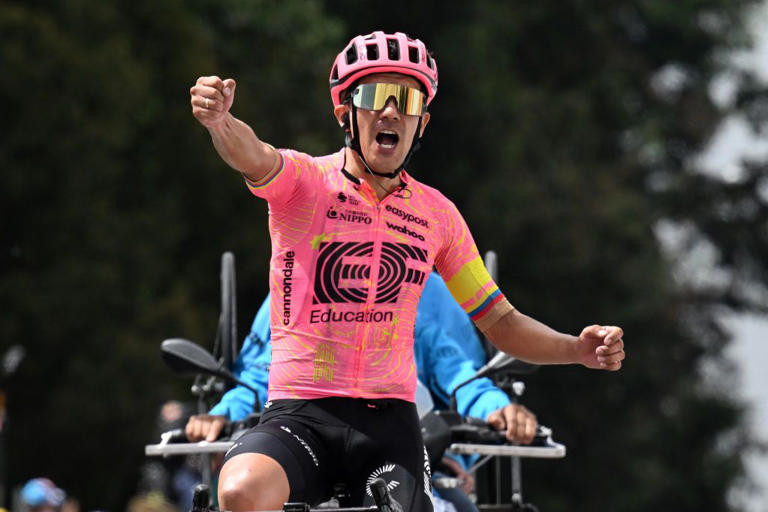 Richard Carapaz (EF Education-Easypost) came out on top on the Alto del Vino