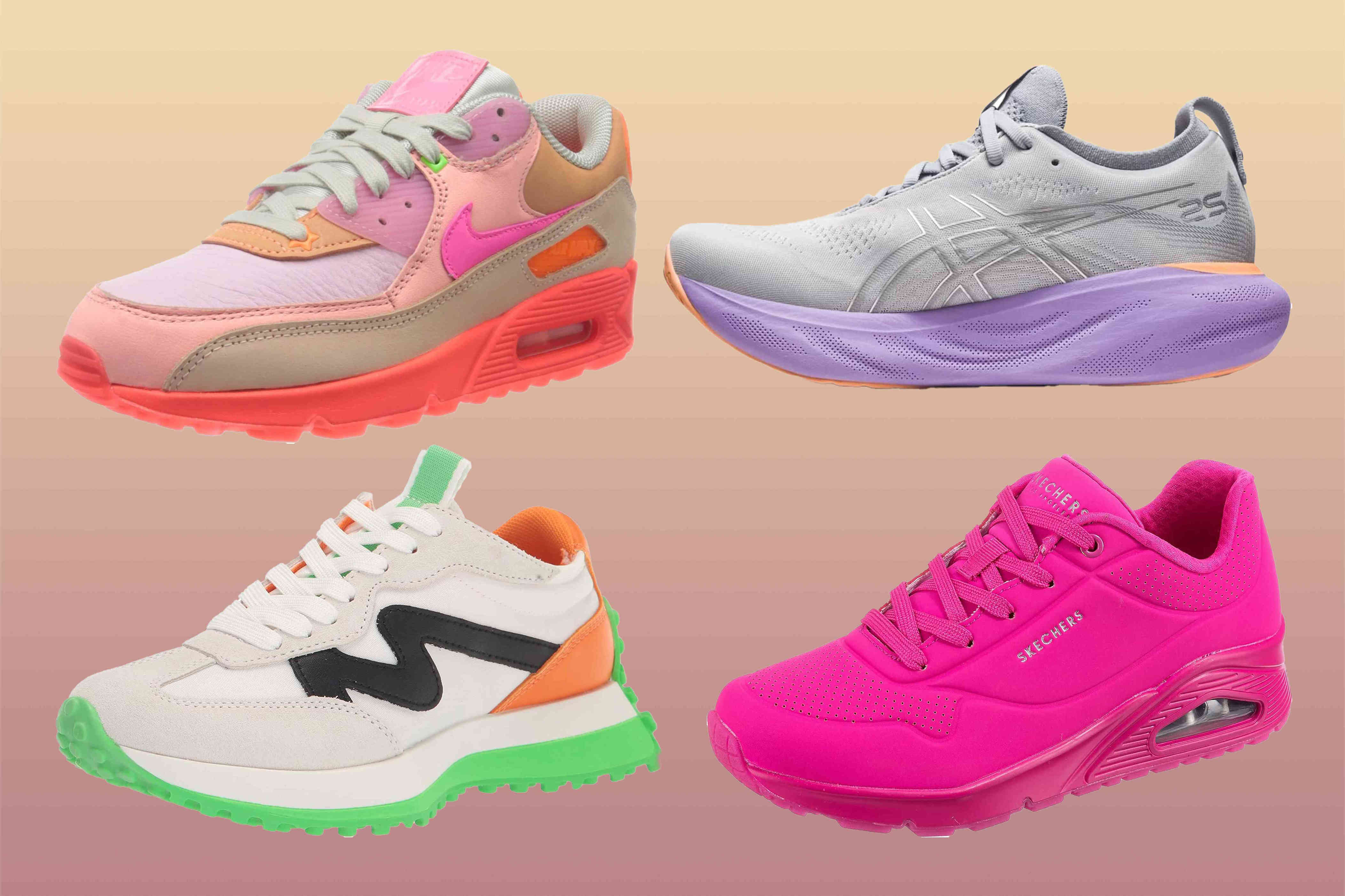 amazon, travelers are ditching their white sneakers for these 13 colorful pairs that provide all-day comfort
