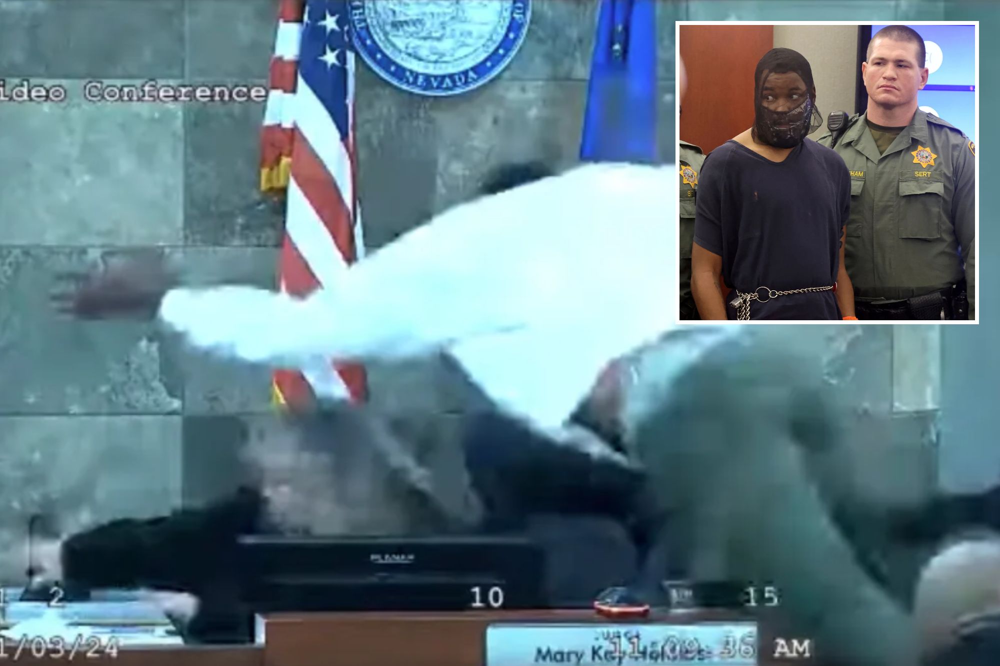 Felon Who Attacked Vegas Judge During Sentencing Now Indicted By Grand ...