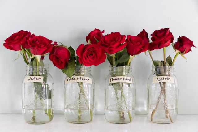 i tried 3 methods to keep my roses fresh, and one was the clear winner