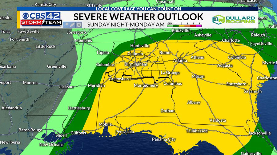 Heavy rain and strong to severe storms through Monday morning