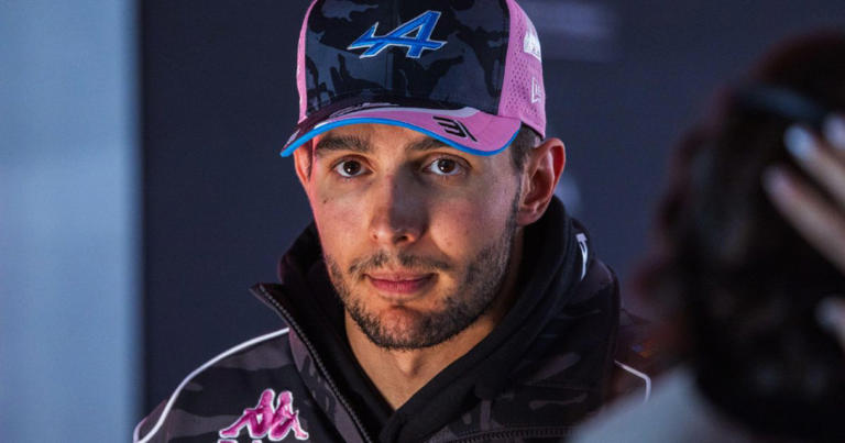 Alpine’s Esteban Ocon pictured at the 2023 Las Vegas Grand Prix.
