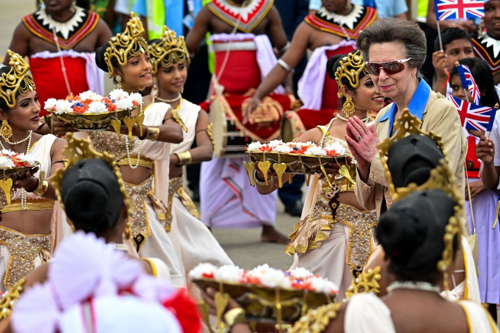 <p>Princess Anne kicked off international for the royals, undertaking a three day official visit to Sri Lanka. Here, she arrives at Bandaranaike International Airport in Katunayake.</p>