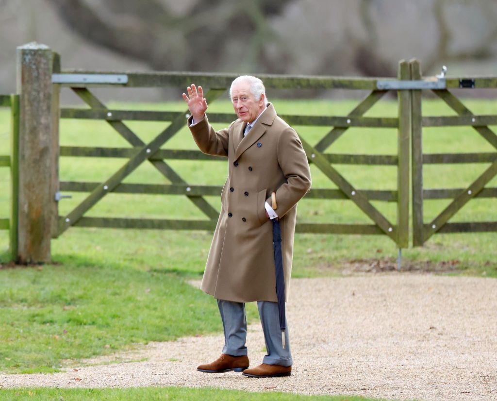 <p>For his first public appearance of 2024, King Charles went to Sunday services at the Church of St Mary Magdalene on the Sandringham estate. <a href="https://www.townandcountrymag.com/society/tradition/a46265949/king-charles-scotland-january-new-royal-tradition/">He had planned to spend January at Balmoral</a>, but <a href="https://www.townandcountrymag.com/society/tradition/a46424547/king-charles-enlarged-prostate-treatment-hospital-january-2024/">due to his health issues</a>, he had to return to London.</p>