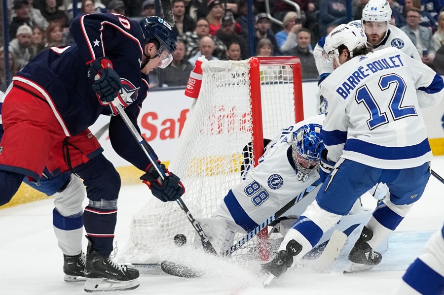 Hagel Has Goal, 2 Assists To Help Lightning Beat Blue Jackets 4-2