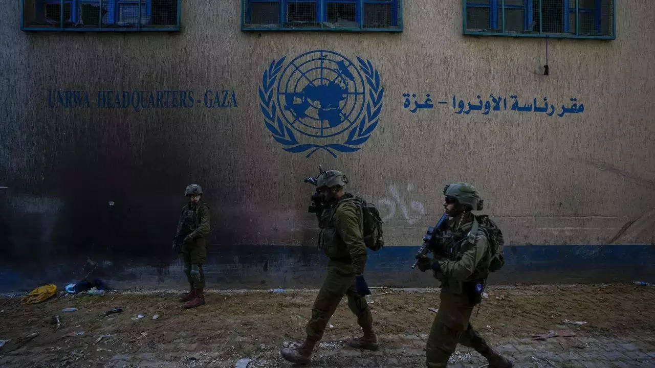 israel unveils underground tunnels under gaza city's un agency headquarters