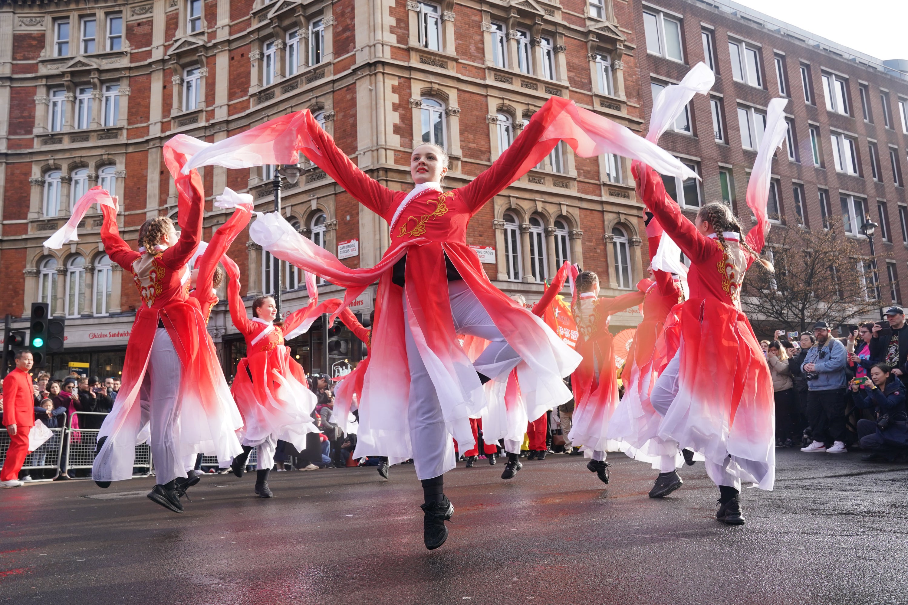 tens of thousands descend on london to celebrate chinese new year