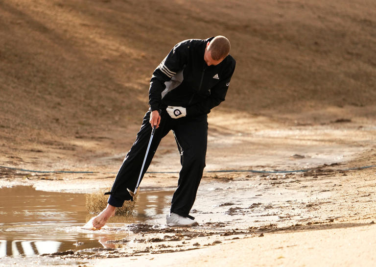 Mud and madness photos from the third round at the PGA Tour's Phoenix Open