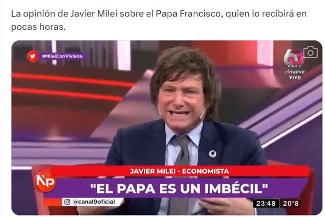Los memes del abrazo del Papa y Javier Milei