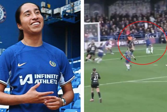 video | mayra ramírez: vea su terrible taconazo para marcar su primer gol con chelsea