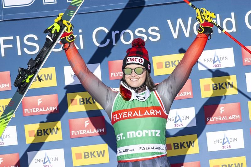 canada's marielle thompson wins third straight world cup ski cross gold