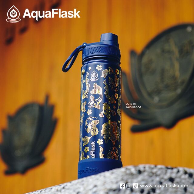 aquaflask's koi collection adds a touch of gold to your day for below p1,000