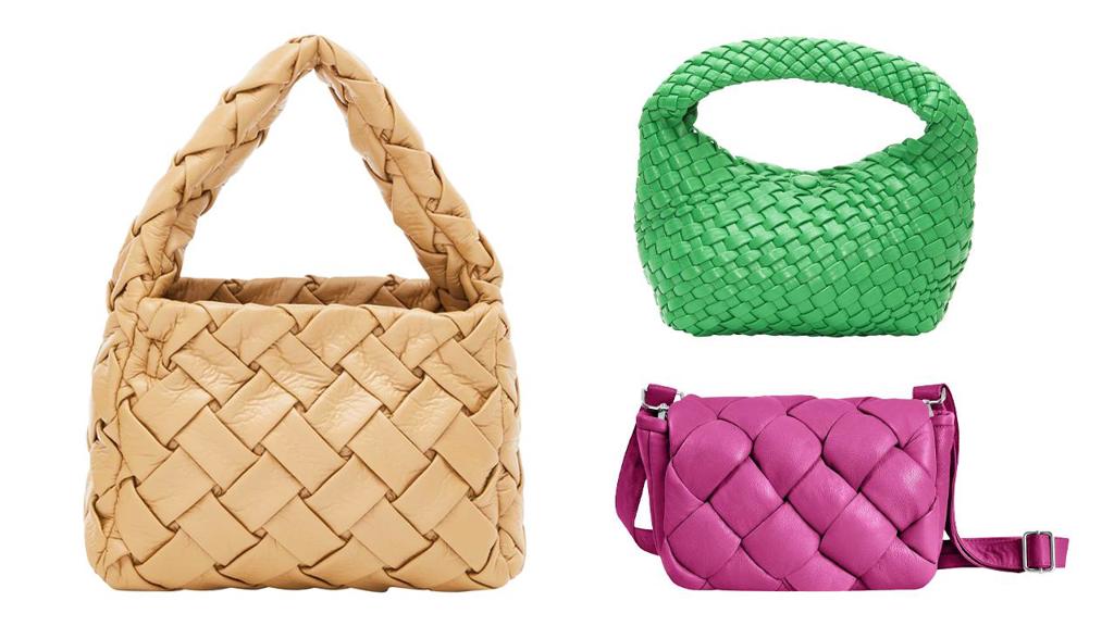 trend jara 2024: výrazné proplétání zdobí kabelky, crossbody i tašky přes rameno všech tvarů a barev
