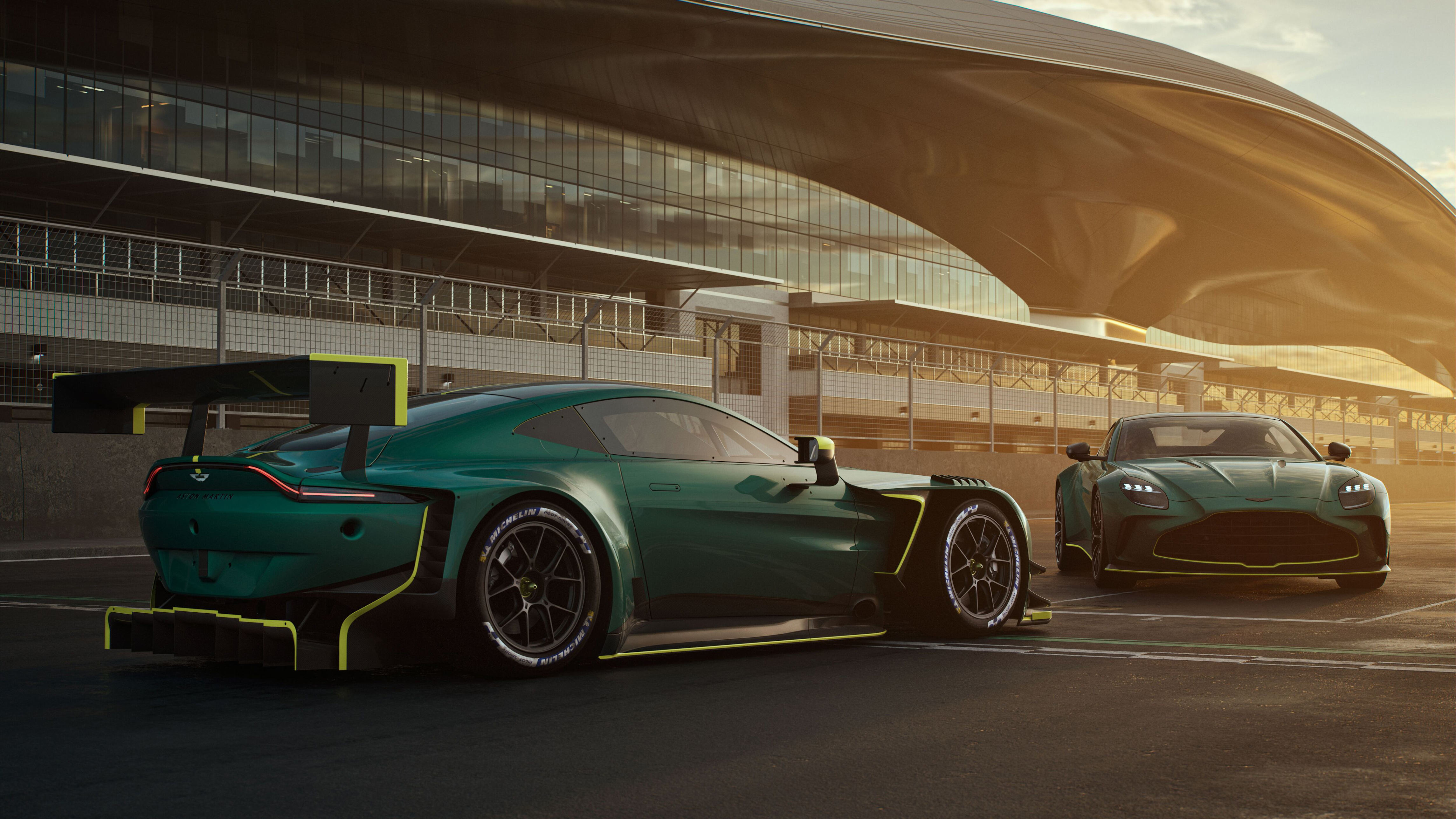 aston martin unveils new versions of vantage, gt3 and f1 car on same day