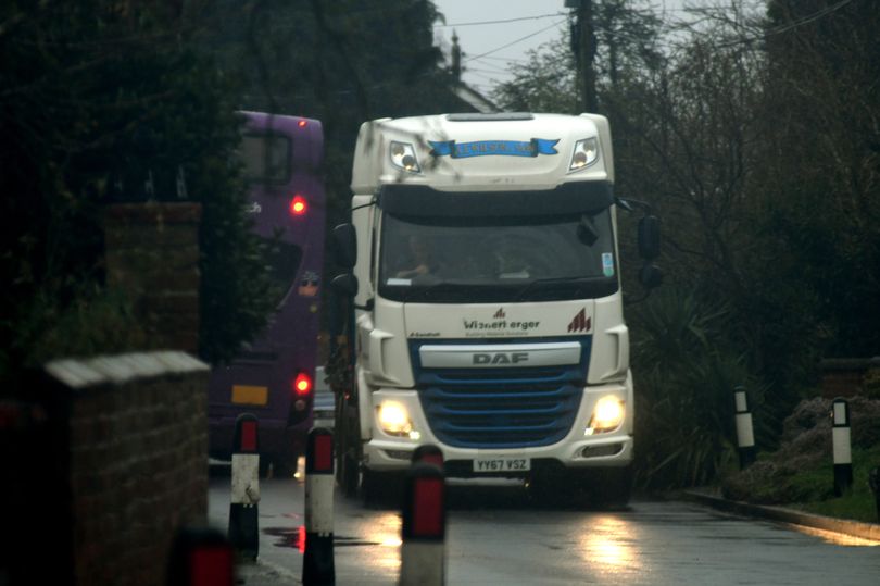 north lincolnshire village hgv traffic review launched as police deem it 'unsafe'