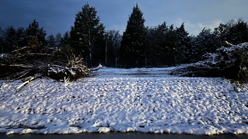 Snow Blankets Oklahoma, Prompting School Closures And Slick Road Conditions